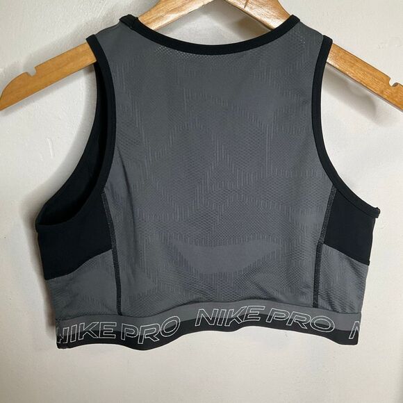 Nike Pro Dri-FIT Femme Cropped Tank Tank Top - Picture 4 of 5